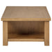 CoasterEveryday Beasley 3-piece wood coffee table set in golden oak finish