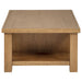 Beasley 4-drawer wood coffee table in golden oak by CoasterEveryday