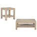 Solano 2-piece square coffee table set by CoasterEveryday in weathered mango finish
