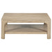 CoasterEveryday Solano 2-piece square coffee table set in weathered mango finish