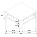 Solano 2-piece square coffee table set in weathered mango by CoasterEveryday
