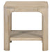 CoasterEveryday Solano 3-piece square coffee table set in weathered mango finish