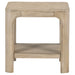 CoasterEveryday Solano 3-piece square coffee table set in weathered mango finish