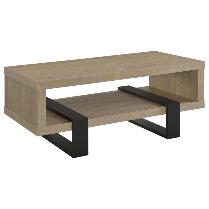 Dinard Engineered Wood Cocktail Coffee Table Latte