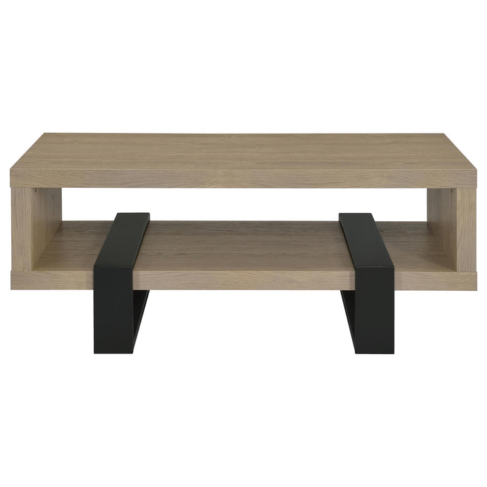 Dinard Engineered Wood Cocktail Coffee Table Latte