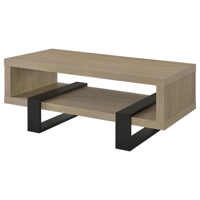 Dinard Engineered Wood Cocktail Coffee Table Latte
