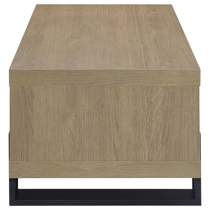 Dinard Engineered Wood Cocktail Coffee Table Latte