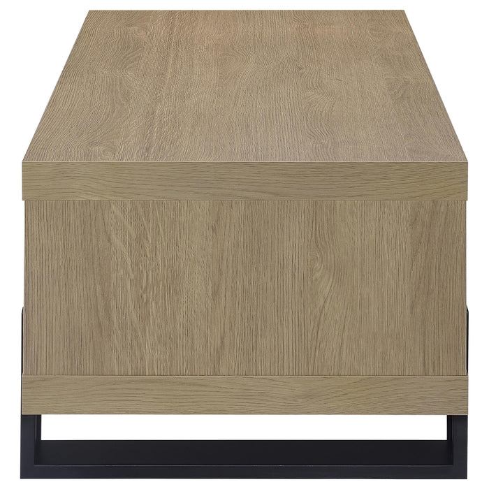 Dinard Engineered Wood Cocktail Coffee Table Latte