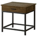 CoasterEveryday Byers 2-piece lift-top coffee and end table set in brown oak finish