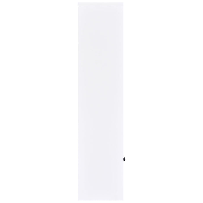 Laughlin 4-shelf Engineered Wood Media Tower White