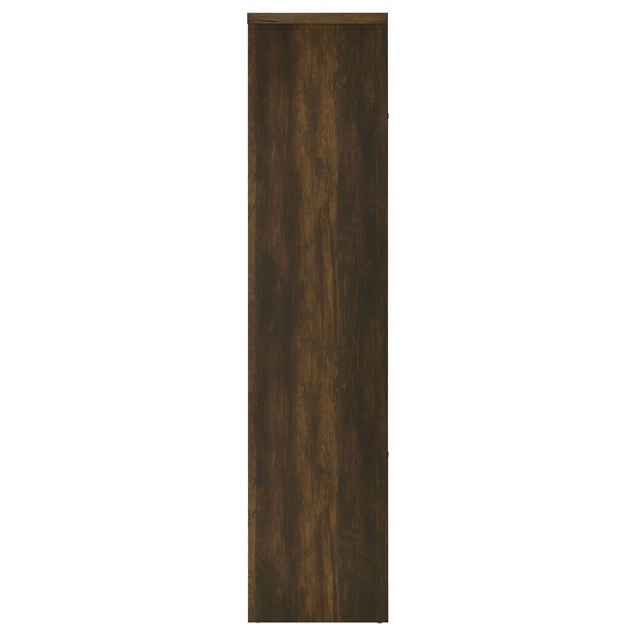 Laughlin 4-shelf Engineered Wood Media Tower Dark Pine