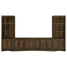 CoasterEveryday Laughlin 4-shelf media tower in dark pine engineered wood