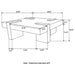 Samira Square Solid Wood Coffee Table in Natural Sheesham by CoasterEssence