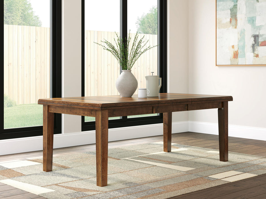 Signature Design by Ashley Ralene dining room counter table with a sleek wooden surface and modern design.