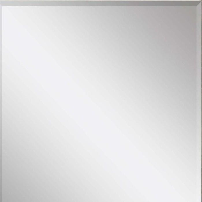 45" Solid Wood Framed Accent Mirror - Silver