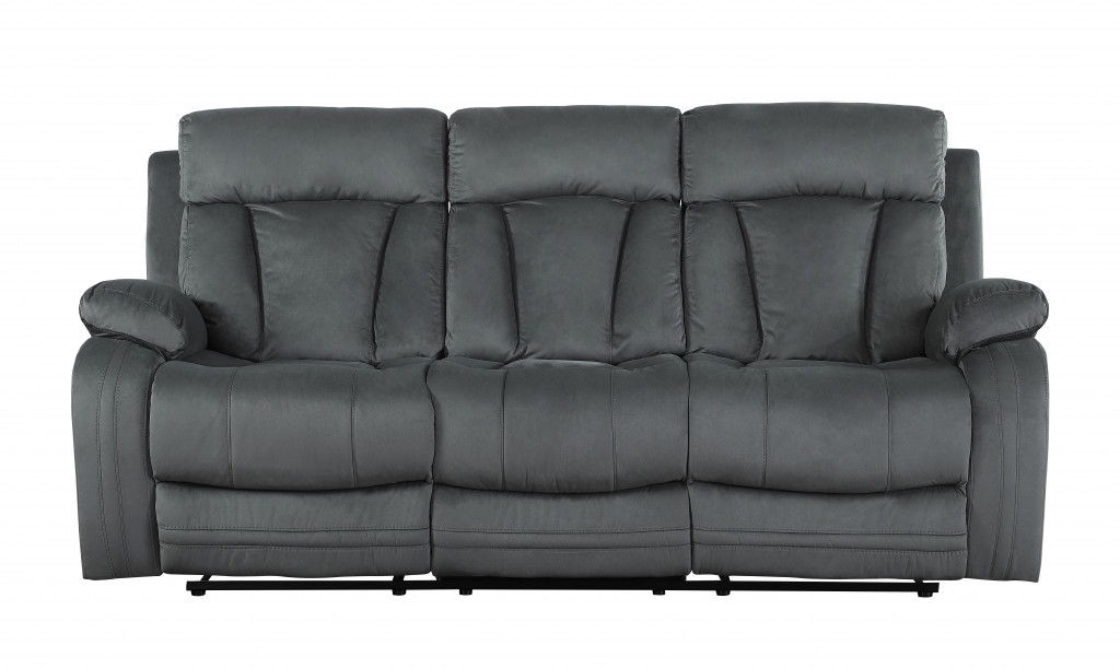 Modern Gray Fabric Sofa - Gray