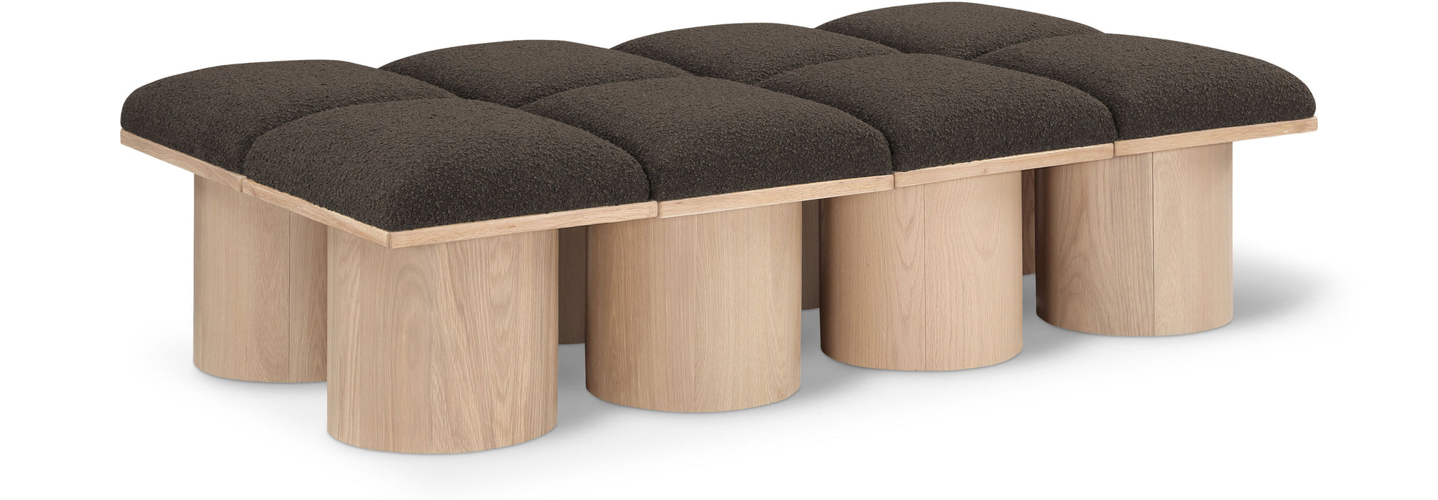 Pavilion - 8 Piece Modular Bench With Natural Base