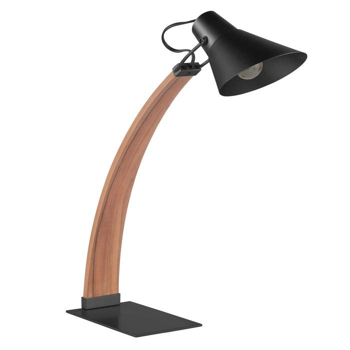 Noah - Table Lamp - Apple Wood And Black - 22.5"