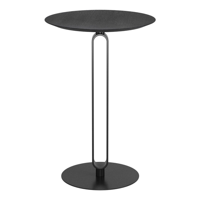 24" Modern Wood Rounded Bar Table - Black