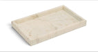 Meridian Furniture Hannah genuine marble tray with sleek rectangular design and polished surface, ideal for home decor or serving.