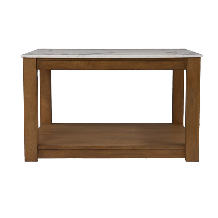 Solid Wood And Manufactured Wood Square Coffee Table - Brown
