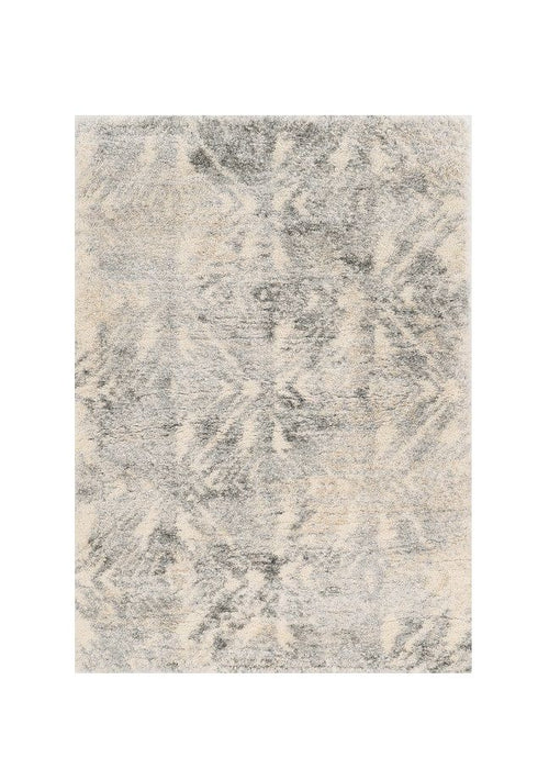 8' x 13' Abstract Area Rug - Modern Ivory And Gray