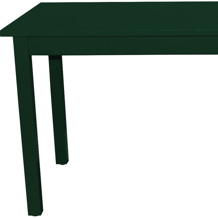 48" Solid Wood Dining Table - Dark Green