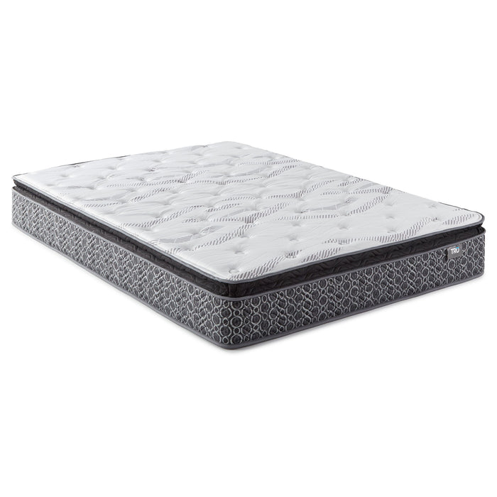 Hayes - Eastern King Pillow Top Foam Hybrid Mattress - White