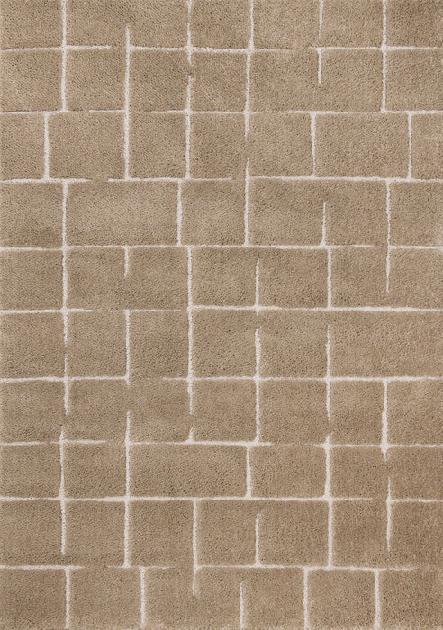 8' X 11' Geometric Area Rug (660270) - Gray / Taupe