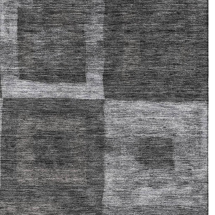 10' X 14' Geometric Washable Area Rug With UV Protection (686669) - Black / Silver / Gray