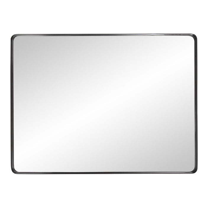 40" Metal Framed Accent Mirror - Black