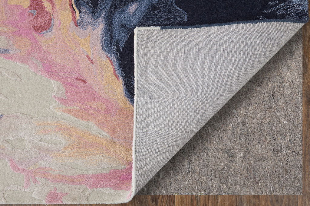 5' X 8' Abstract Hand Tufted Area Rug - Pink
