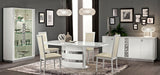 White ESF Roma 4-door buffet with sleek design and ample storage, featuring four spacious doors and modern style.