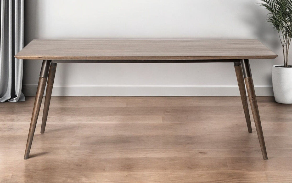72" Solid Wood Dining Room Table - Brown