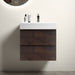 Giga Alice wall-mounted bathroom vanity with integrated sink, large storage, floating design, modern style, without drain and faucet.