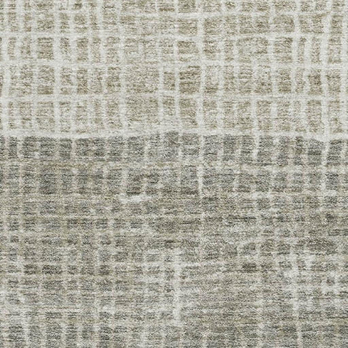 10' X 14' Geometric Washable Area Rug With UV Protection (705071) - Taupe / Brown