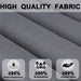 Giga outdoor chaise lounge chair cushions set with back and seat cushions, featuring plush, weather-resistant fabric for patio comfort