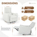 Giga Wall Hugger Power Recliner Chair with USB Type-C port, featuring plush cushioning and modern design in a living room setting.