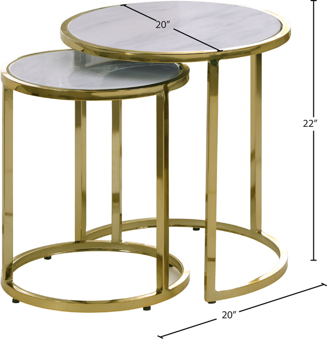 Massimo - End Table - Gold