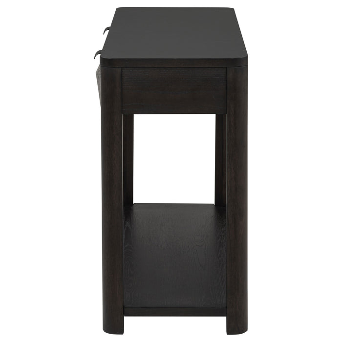 Marcelo Sofa Console Table with 2 Drawers and Shelf Coffee