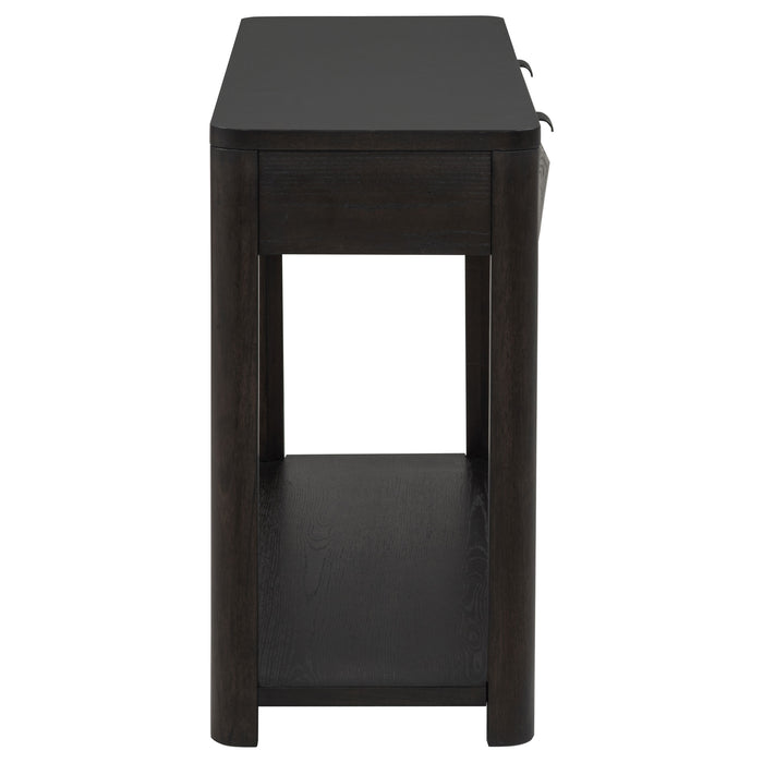 Marcelo Sofa Console Table with 2 Drawers and Shelf Coffee