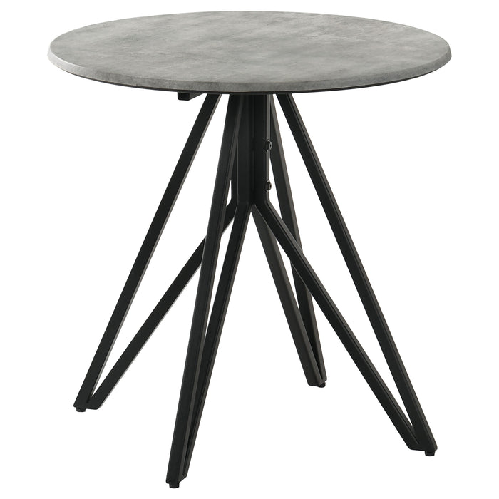Hadi 2-piece Round SmartTop™ Coffee and End Table Set Cement