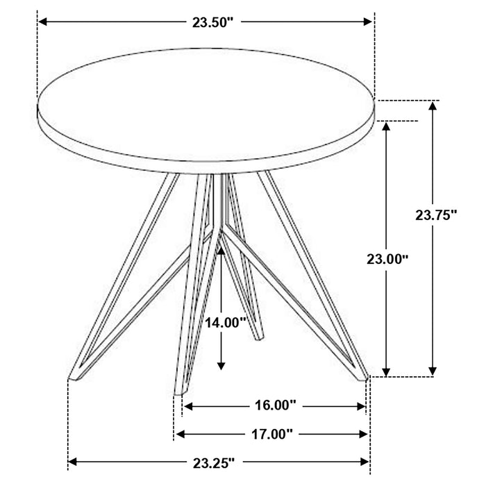 Hadi 2-piece Round SmartTop™ Coffee and End Table Set Cement