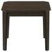 Amaro 3-piece coffee and end table set by CoasterEssence in dark brown wood finish