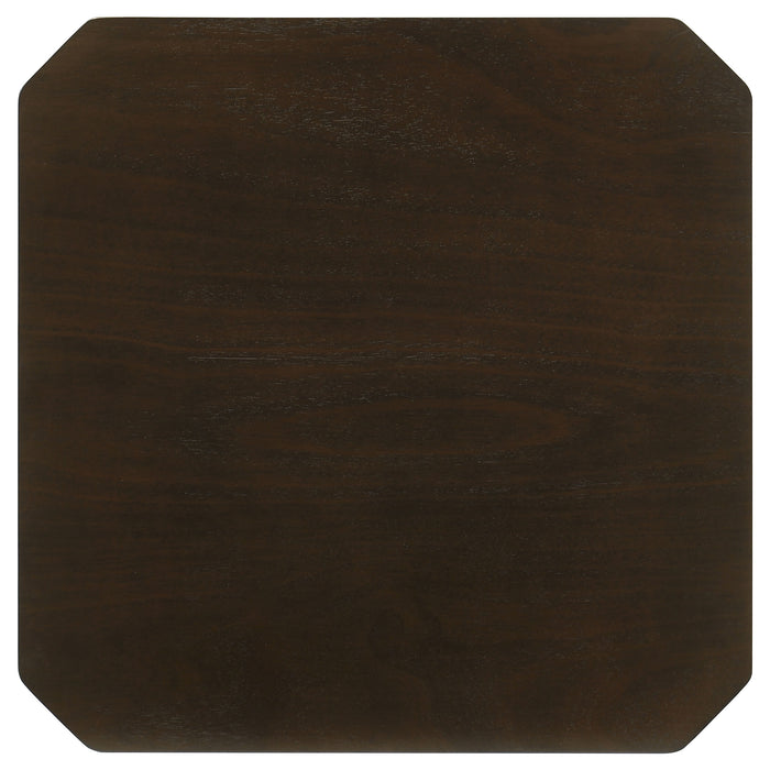 Amaro 3-piece coffee and end table set in dark brown by CoasterEssence