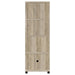 CoasterEveryday Sachin 3-piece antique pine TV entertainment center with spacious shelves and storage compartments.