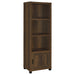 Dark pine Sachin 3-piece 79-inch TV entertainment center by CoasterEveryday, featuring shelves and storage compartments.