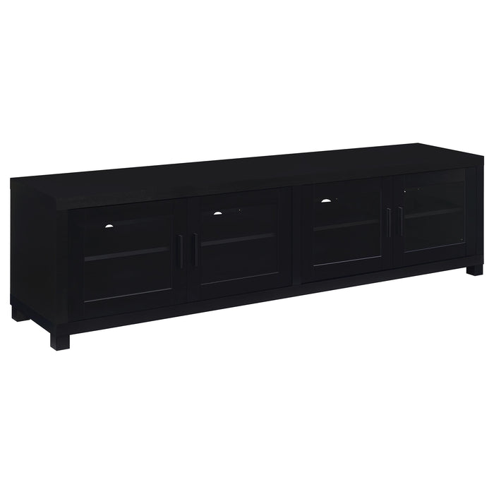 Sachin 3-piece Entertainment Center 79-inch TV Stand Black