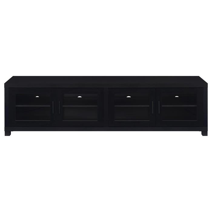 Sachin 3-piece Entertainment Center 79-inch TV Stand Black