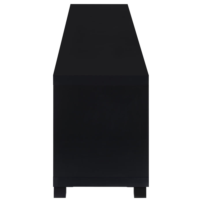 Sachin 3-piece Entertainment Center 79-inch TV Stand Black